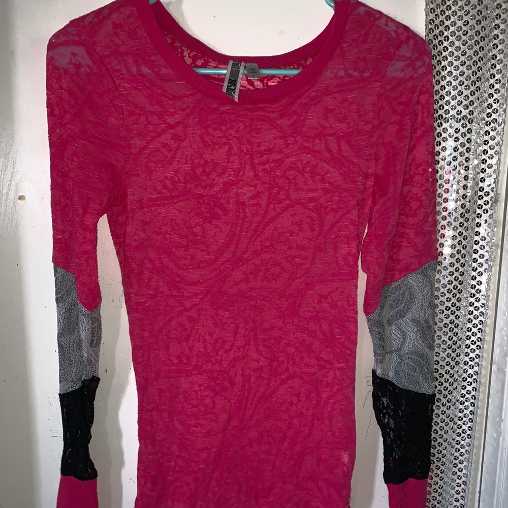 Burnout long sleeve T-shirt